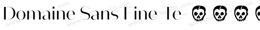 Domaine Sans Fine Te字体转换